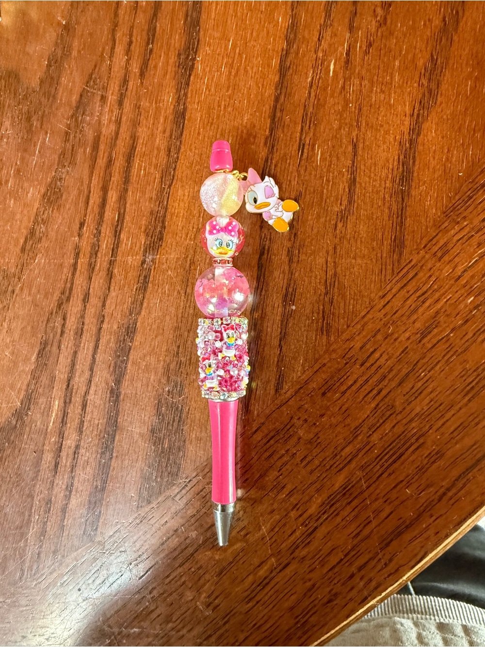 Pink Daisy Charm Decorative Ballpoint Pen